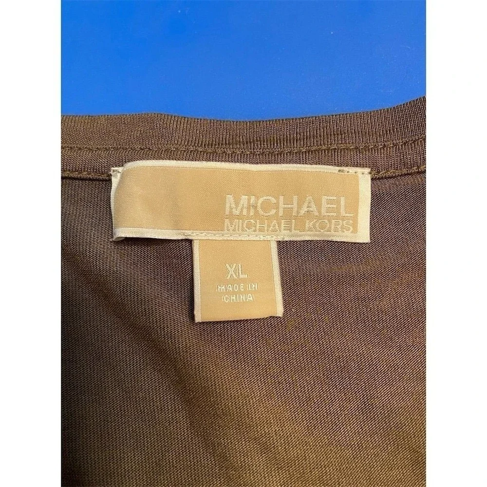Michael Kors Women's XL Chain Camouflage Blouse‎